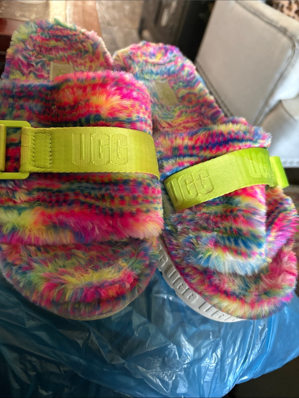 UGG Furry slides Slide - 8 Multicolor